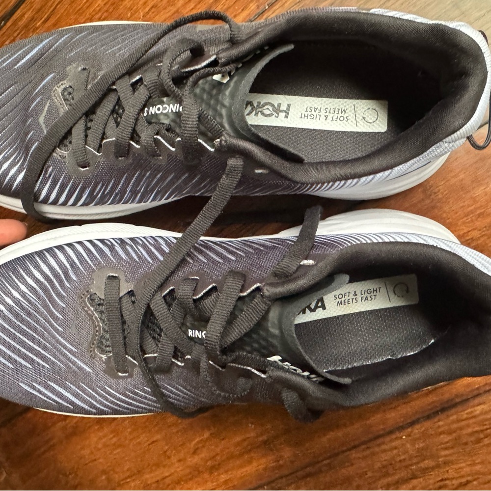 SALE!!! Hoka Navy/Black Athletic Shoes women size 6 Medium - Picture 6 of 8